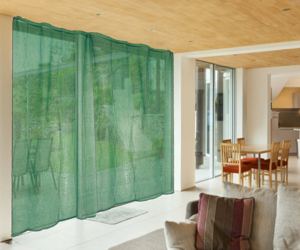 Zanzariera a Tenda per Porta Veranda Finestra Anti Mosche Colore: Verde
