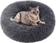 Letto per cani e gatti a forma di donut - 70 cm - Piuma
