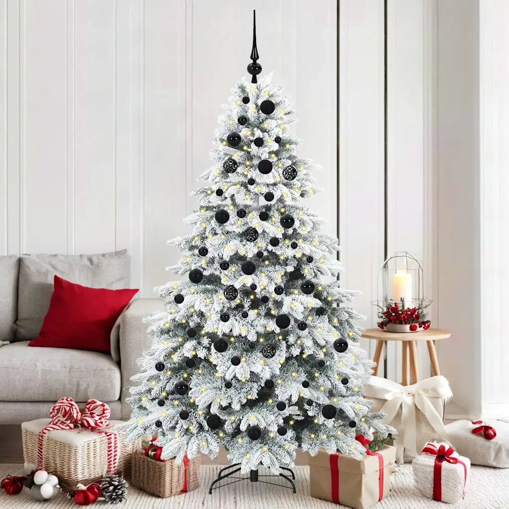 Albero di Natale artificiale con 300 LED Bianco 180 cm PE e PVC 3397615