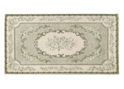 Tappeto Velour Antiscivolo Disegno Operà By Suardi - 200x260 Ovale - Verde