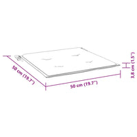 Cuscini per Sedia 2 pz Neri 50x50x4 cm in Tessuto Oxford 47603