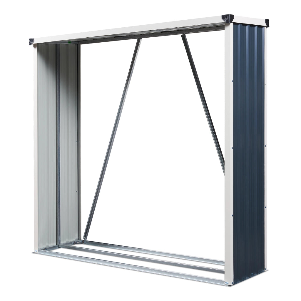 Portalegna Kalmar da Esterno con Tettuccio 158 x 47 x 152 cm Antracite casa.pro
