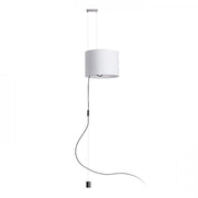 Lampada BROADWAY a sospensione scorrevole bianco cromo 230V E27 42W