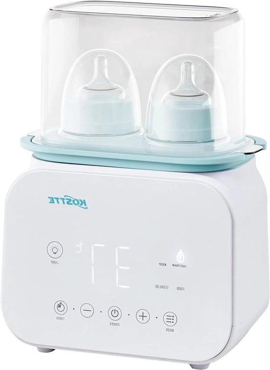 Doppia Warmer per Biberon con Regolazione della Temperatura Precisa - Riscaldamento Rapido - Caldaia Elettrica per Latte Materno o Sostituto del Latte Materno