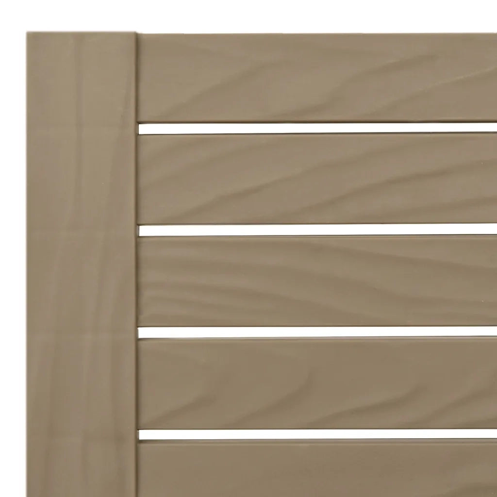 Lettino Prendisole Marrone 155x58x83 cm in Polipropilene