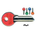 CHIAVI PER CILINDRI CISA 5 SPINE GRANDI CS206ASL- - CS206ASL DX slim fluo colori assortiti - 10 pezzi SILCA