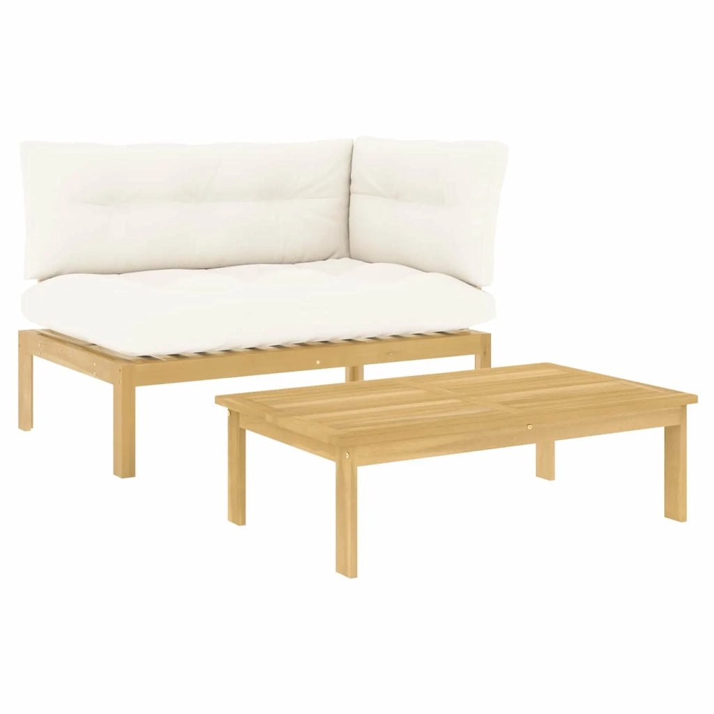 2 Pezzo Legno di acacia Marrone Chiaro 3418154