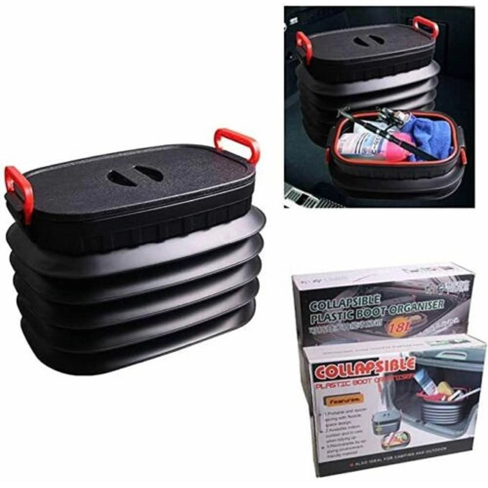 Trade Shop - Organizer Contenitore Box Porta Oggetti Per Auto Capacità 18 Lt Campeggio -