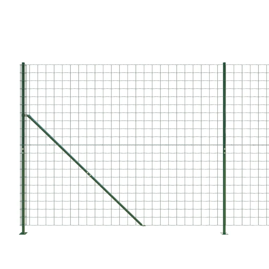 Recinzione Metallica con Flangia Verde 1,4x25 m 154187
