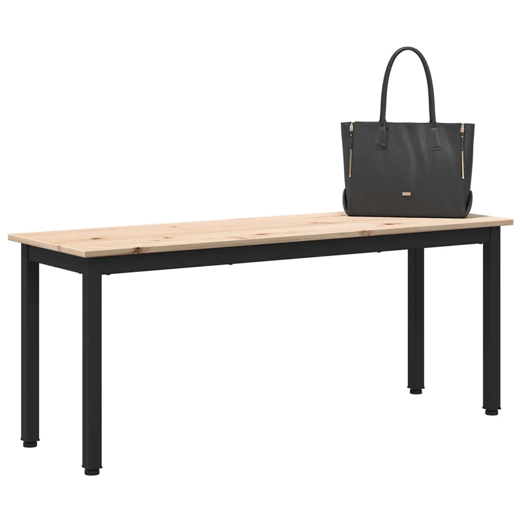 panchina Naturale 110 x 35 x 45 cm Pino massello