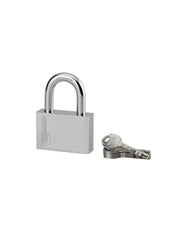 Lucchetto di sicurezza Disk, 4 chiavi reversibili, 60mm, arco in acciaio temprato nichelato, meccanismo a dischi - THIRARD