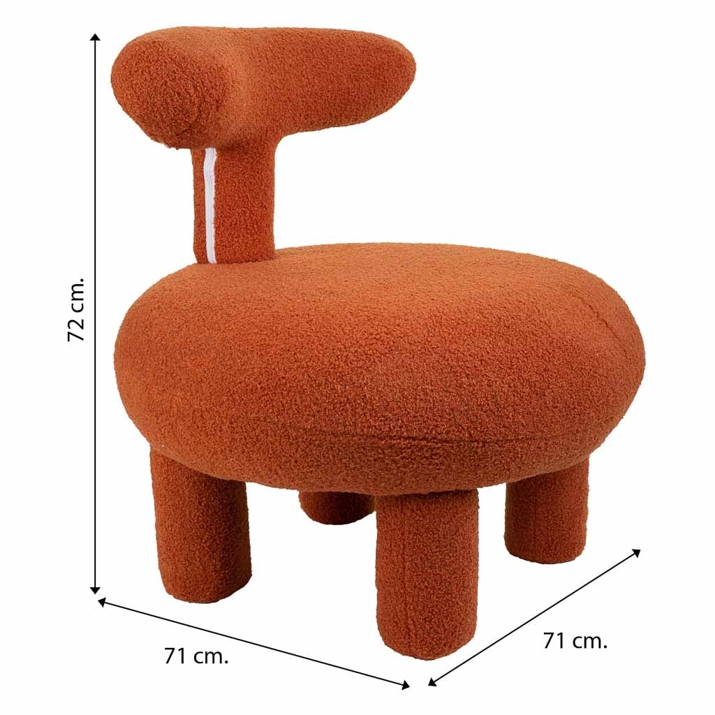 Poltrona imbottita 71x71x72h cm