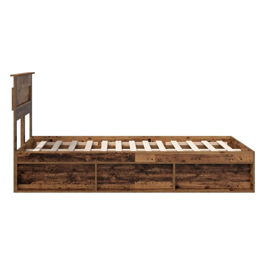 Struttura del letto Legno vecchio 135 x 190 cm Pino massello 3409773