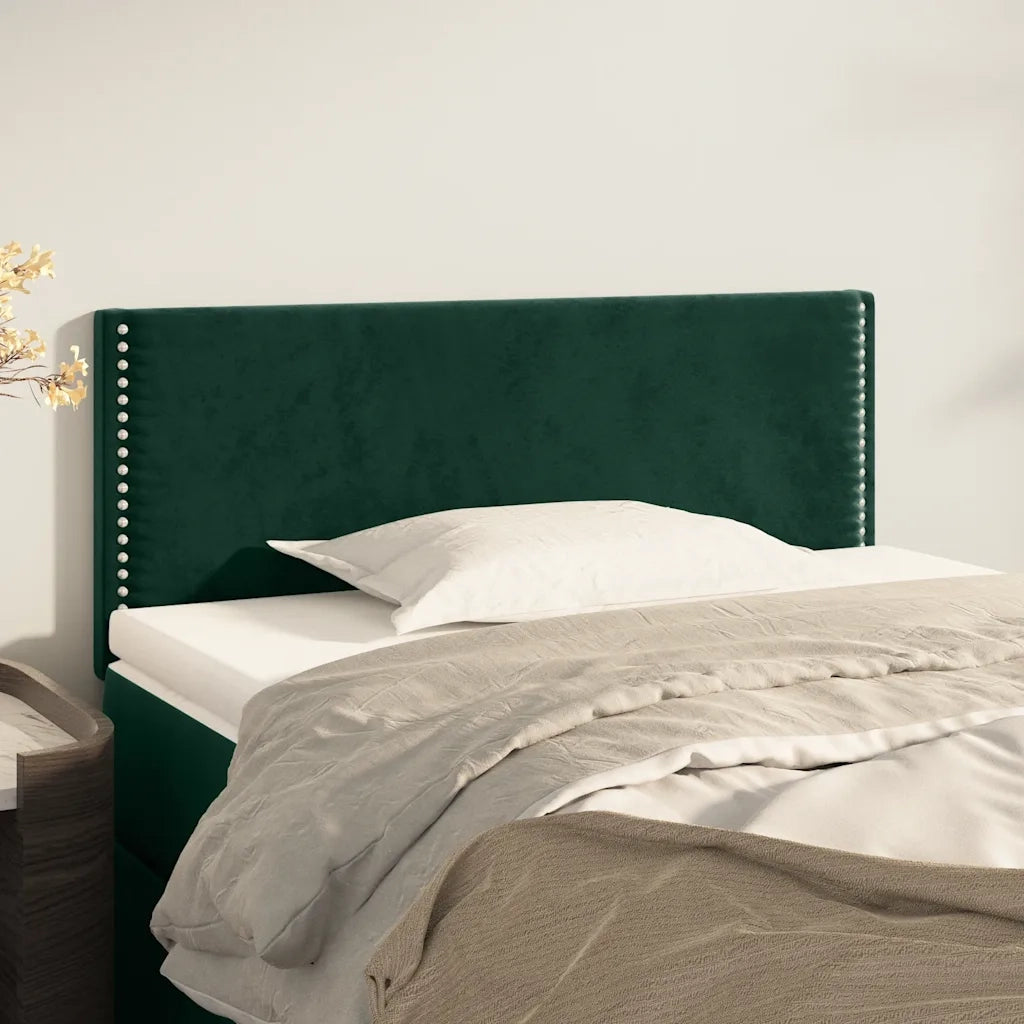 Testiera Verde Scuro 100x5x78/88 cm in Velluto