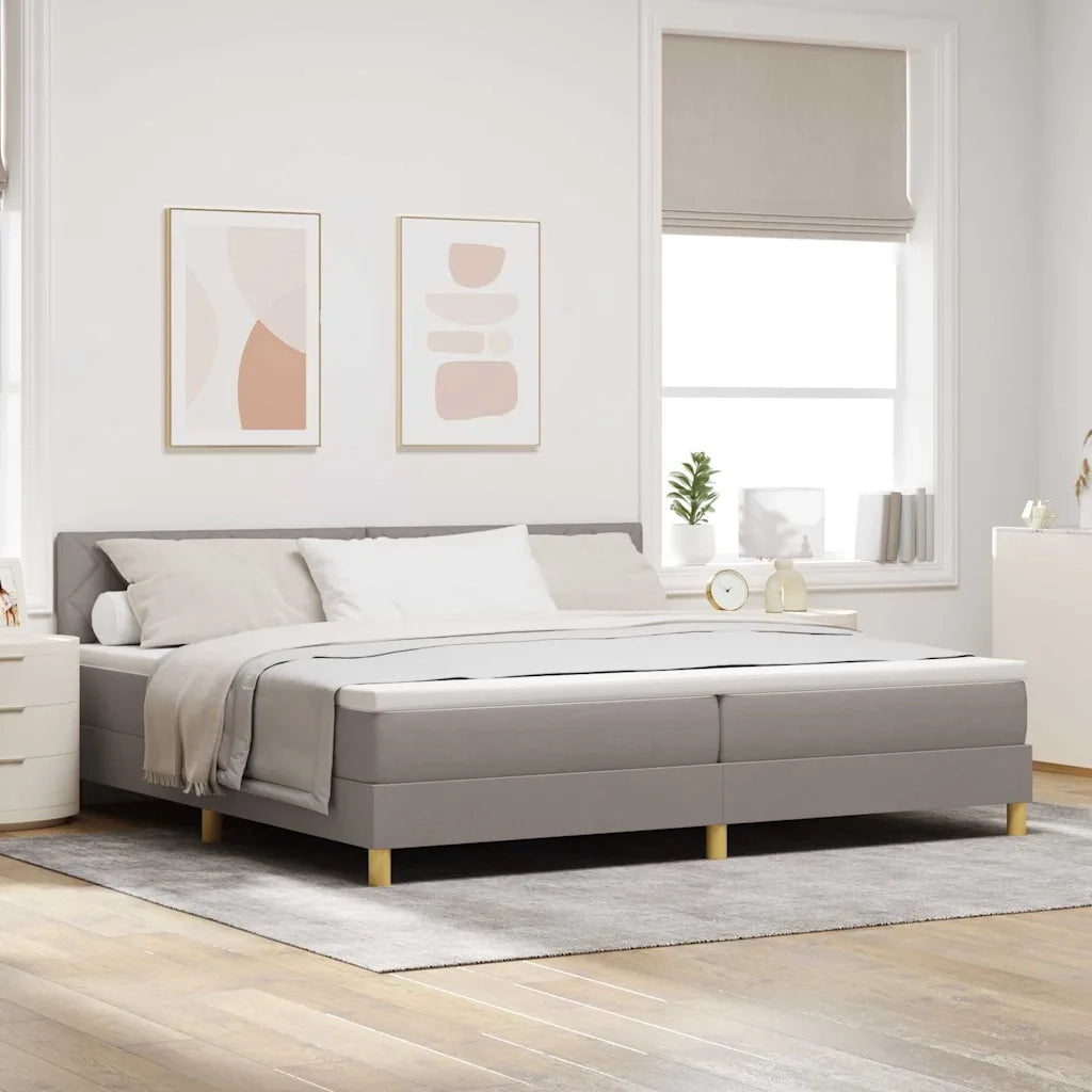 Letto a Sorgente LED con strisce LED Talpa 200 x 200 cm Tessuto 3342545