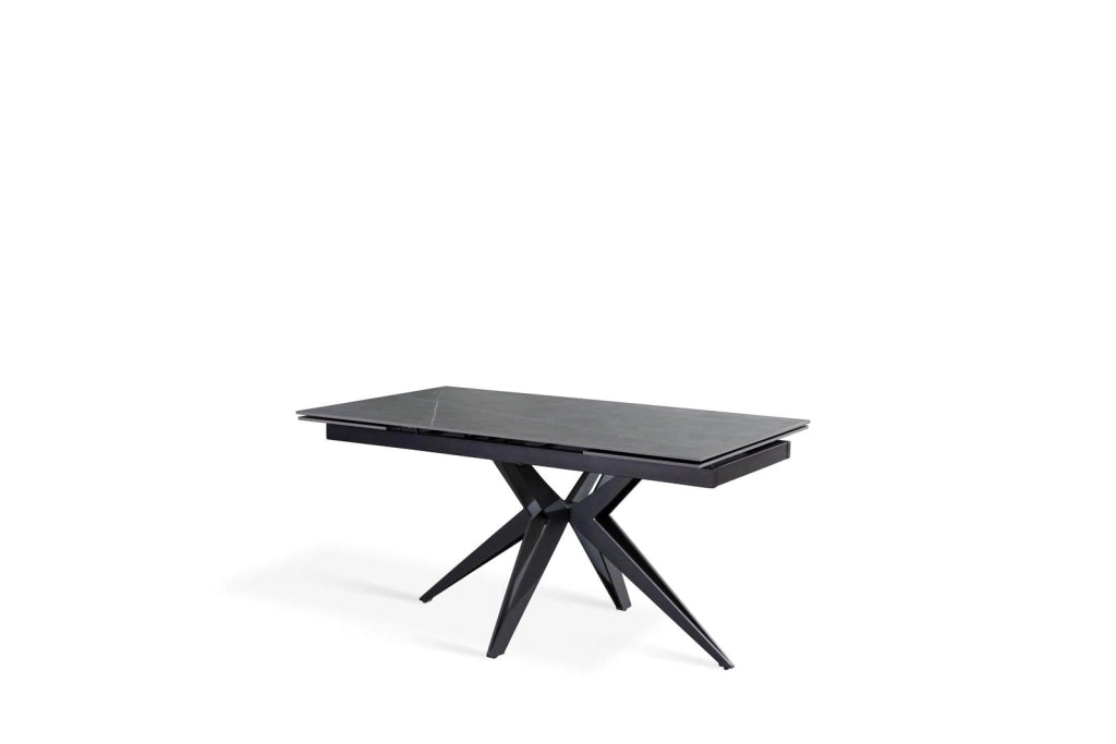 Tavolo Allungabile 160/240x90x76 cm in Ceramica Match 2 Grigio Opaco