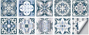 Set di 10 adesivi per pavimento autoadesivi 15 x 15 cm decorazione pavimento adesivi per parete per casa, bagno, impermeabili in PVC, decorazione per parete in cucina, olio resistente, adatti per soggiorno, cucina, bagno, decorazione.
