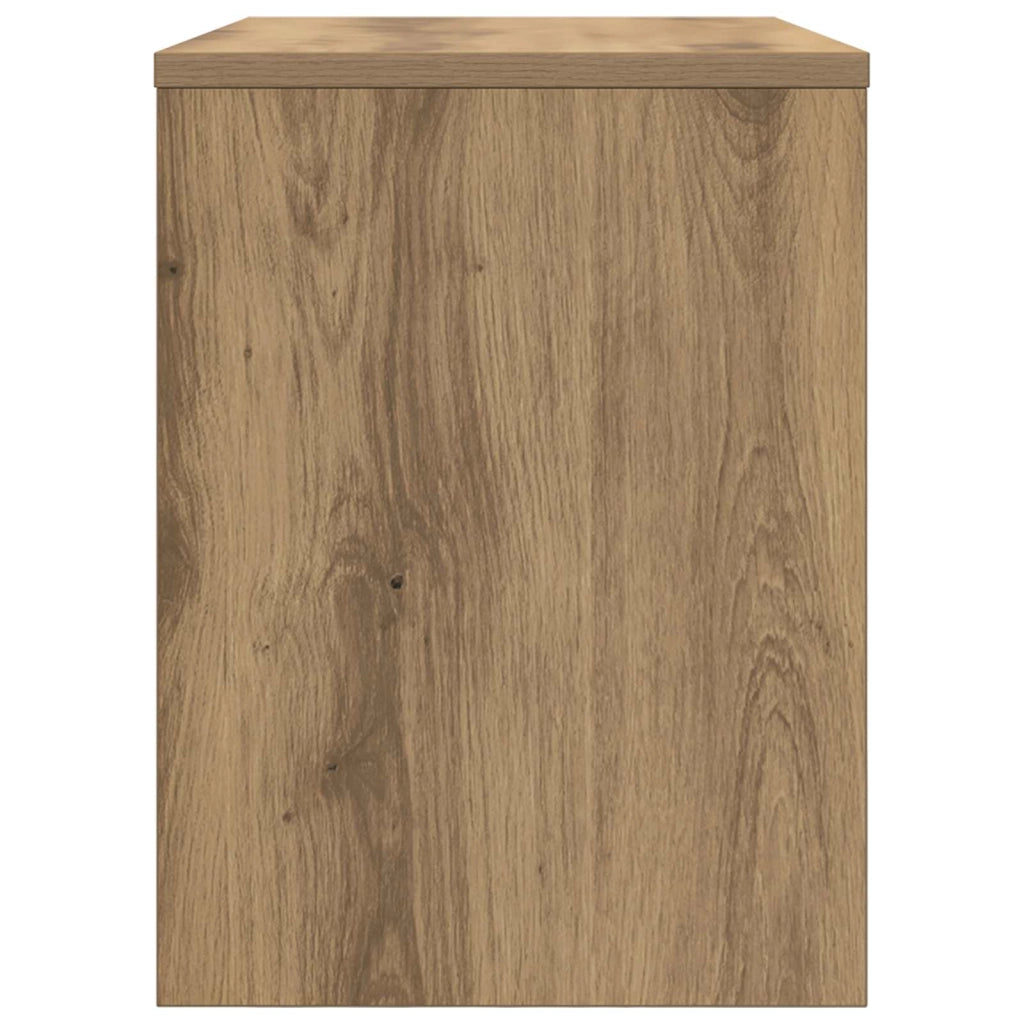 Mobile TV rettangolare moderno 60 x 30 x 40 cm elegante contenitore stile contemporaneo legno di rovere lavorato a mano 02_0058368