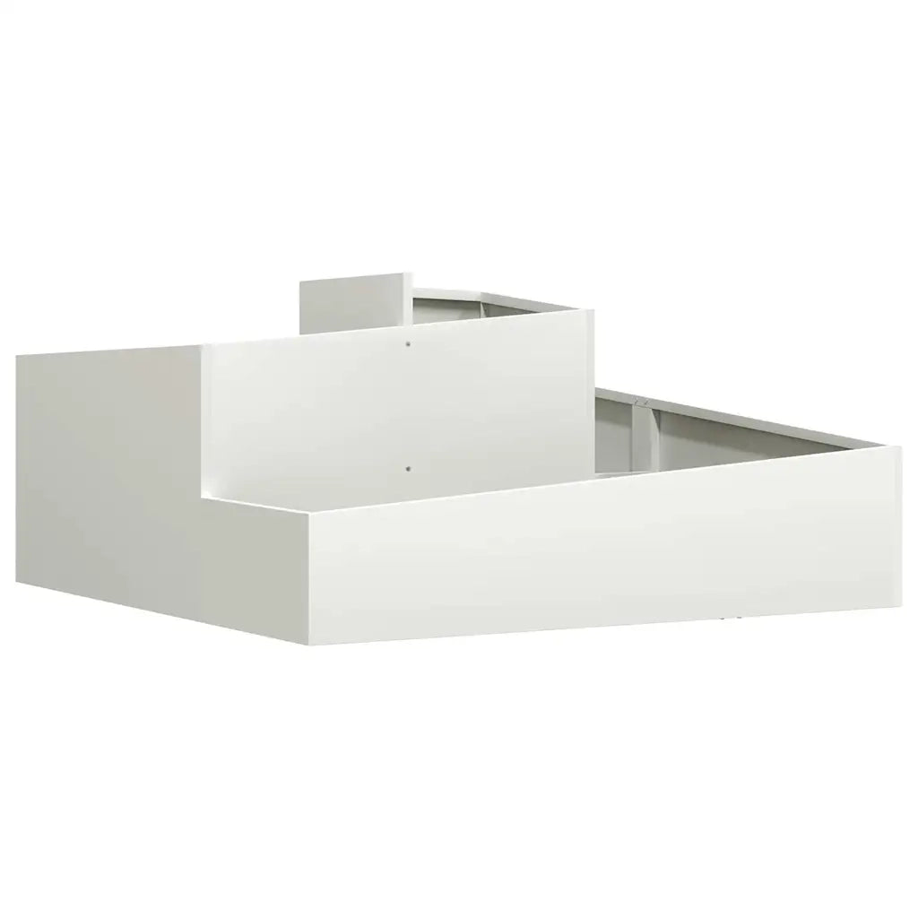 Vaso da giardino Bianco 100 x 100 x 50 cm 873586