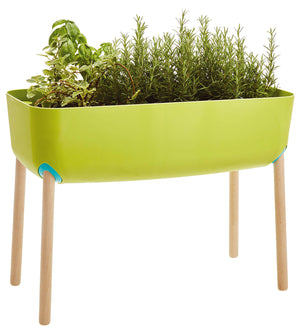 Mini Orto per Bambini con Attrezzi e Vasca 45 L in Plastica e Legno