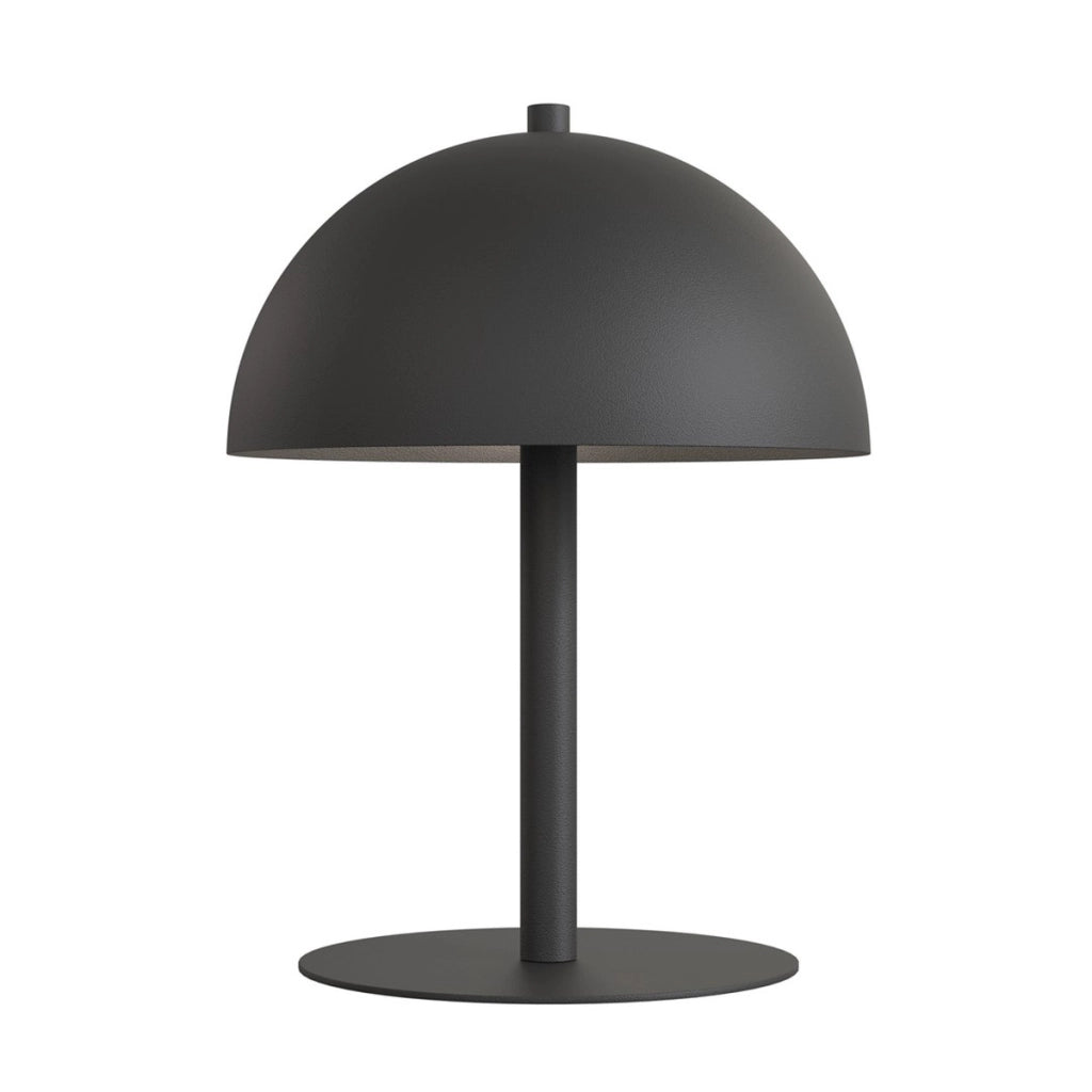 Lampada da tavolo Mogu in acciaio nero opaco