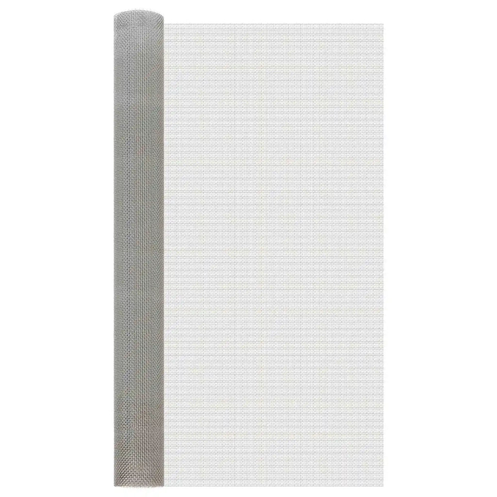 Rete per schermatura 100 x 500 cm 6 Mesh Argento 42039657
