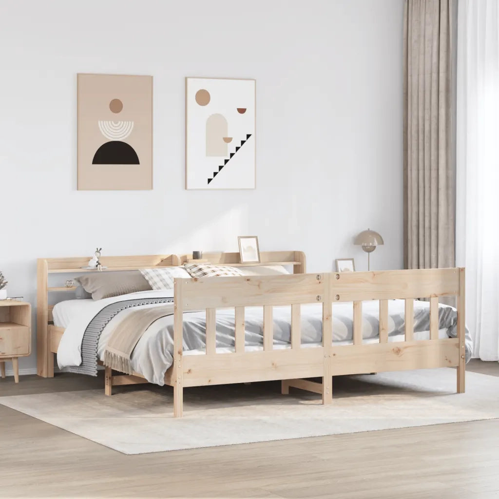 Letto senza Materasso 180x200 cm in Legno Massello di Pino 3306996