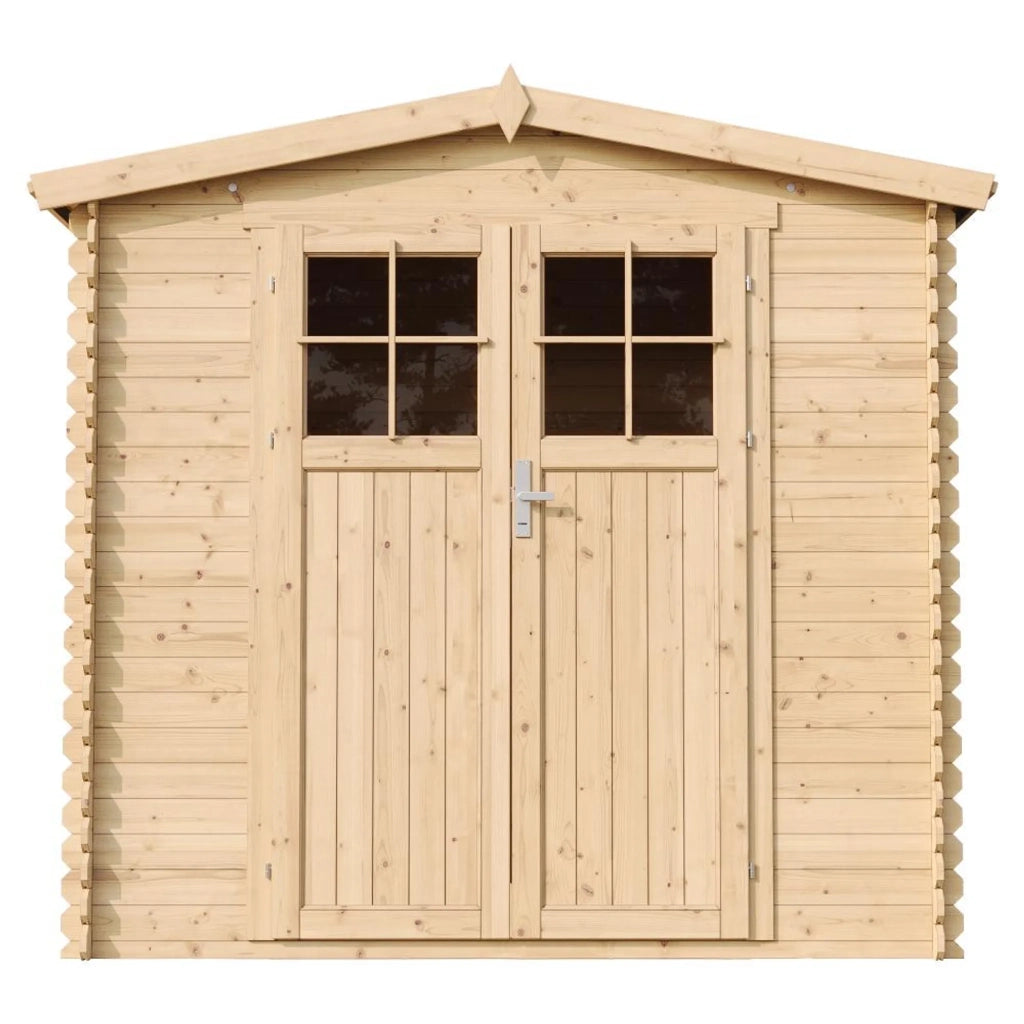 Casetta da Giardino in Legno per Esterni -  H218 x 236 x 226 cm/ 4.33 m2 - TIMBELA M369F+M369G