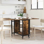 Tavolo da pranzo pieghevole con ruote 130 x 80 x 76,5 cm