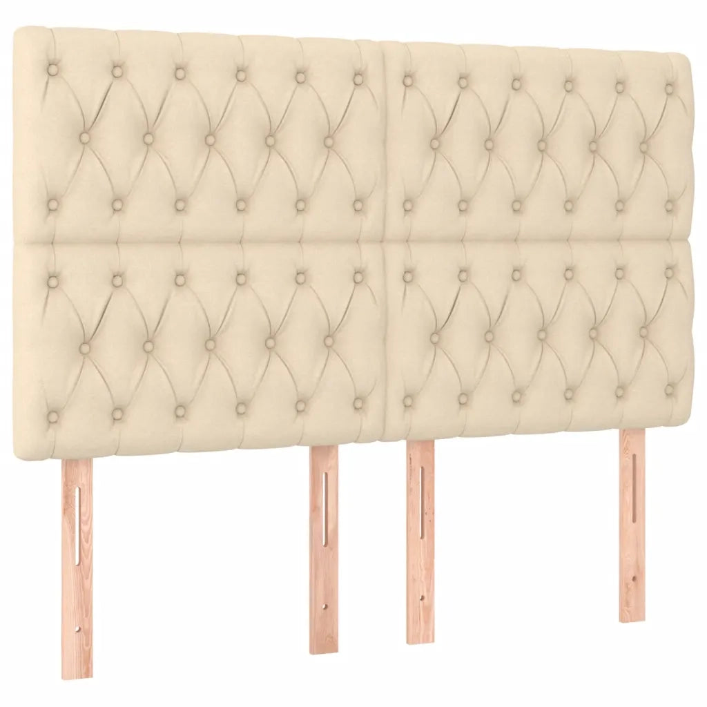 Letto matrimoniale | Letto per adulti | Giroletto senza Materasso Crema 140x190 cm in Tessuto