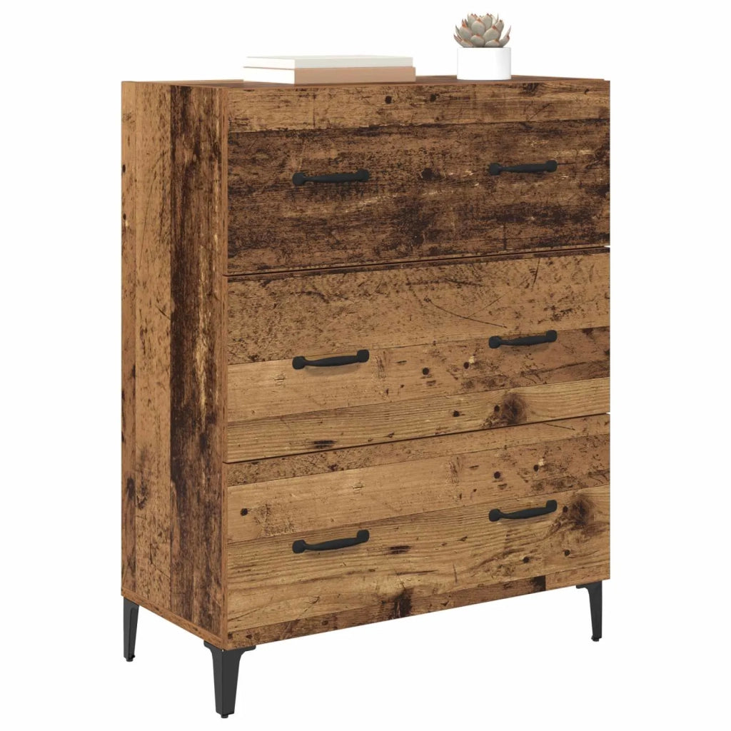 Credenza | Madia | Buffet da pranzo | Armadio da pranzo con cassetto Legno vecchio 69,5 x 34 x 90 cm