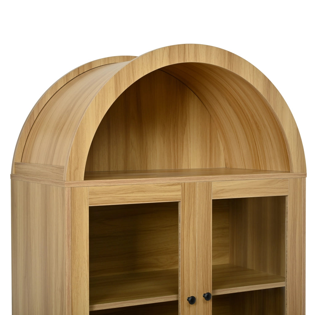 Credenza con Vetrina e Ante ¨C Xylo ¨C Bianco, Legno, Design Moderno