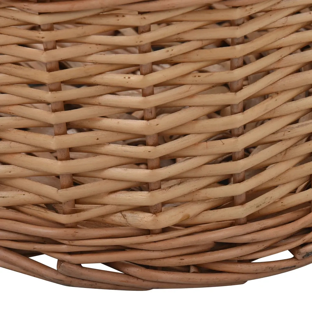 Cesta per Legna con Maniglie 88x57x34cm Salice Naturale CFW5389090