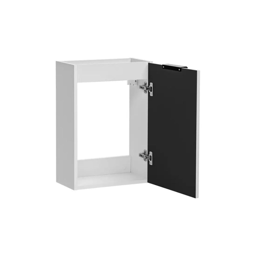 Mobile da bagno NOXERA – Con cesto per la biancheria – Colore bianco opaco – 40 cm – Da appendere