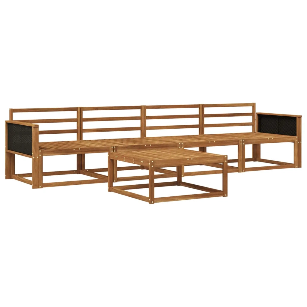 Set di divani da esterno 5 pcs Naturale