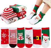 Calze per bambini - 6 paia calze unisex per bambini - calze in lana per bambini di 1-3 anni - rosso 15 EU.