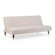 Divano Letto 3 Posti in Velluto con Gambe in Legno - ADELAIDE