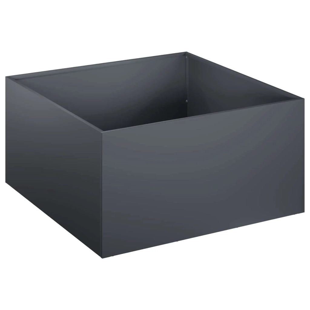 Vaso da giardino Antracite 60 x 60 x 30 cm 8005054