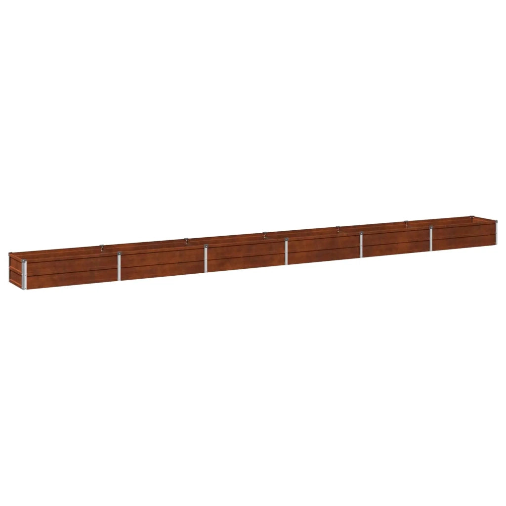 Letto rialzato da giardino Ruggine 480 x 40 x 24 cm cartone 8006369