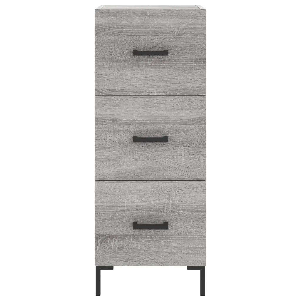 Credenza Grigio Sonoma 34,5x34x90 cm in Legno Multistrato