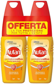 AUTAN FAMILY CARE INSETTO REPELLENTE PROTEZIONE ATTIVA 2 X 100 ML