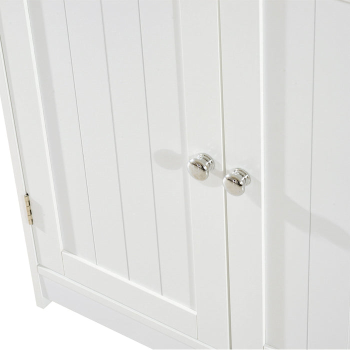 Mobile Sottolavello da Bagno 60x30x60 cm 2 Ante  Bianco