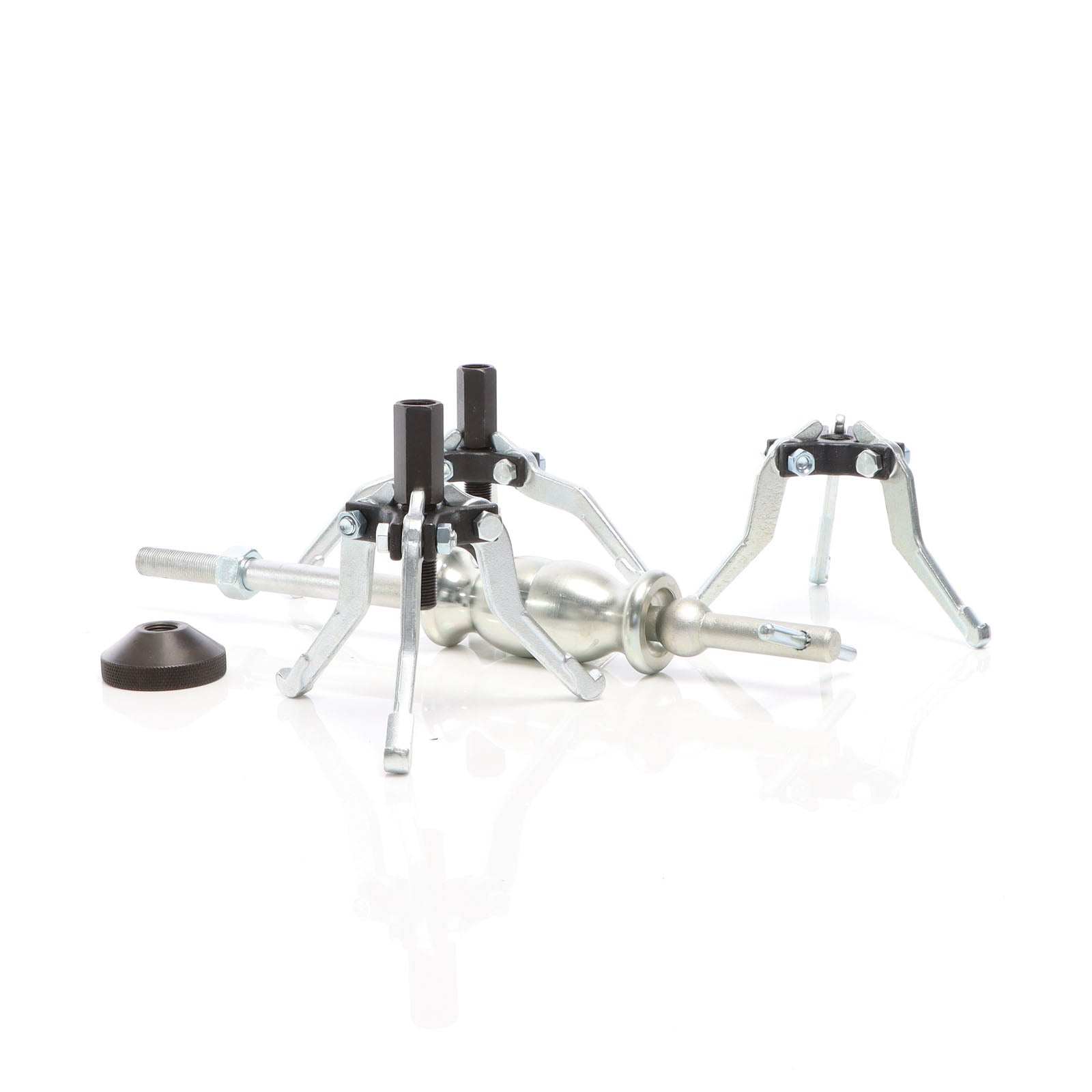 Set 5 pezzi estrattori a 3 bracci per cuscinetti interni ed esterni con martello scorrevole