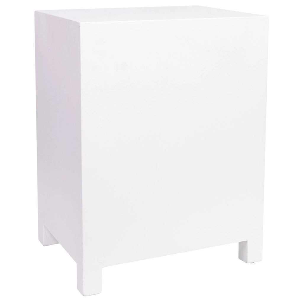 Tavolino in legno con 2 porte 42x32x55