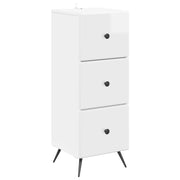 Mobile con Cassetti Bianco Lucido 33 x 34,5 x 90 cm 895539