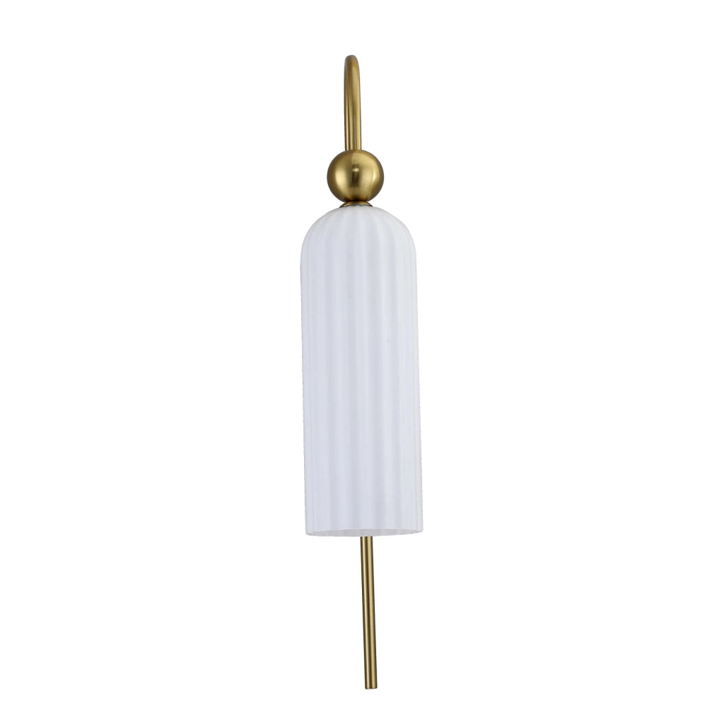 Applique da parete glamour Piega oro/bianco 1xE14 Light Prestige