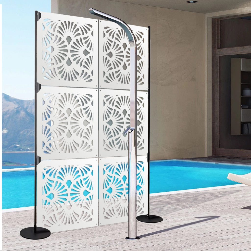 EVENTAILS - Pannello in PVC traforato - Parasole Misura: 48x48 cm, Colore: bianco