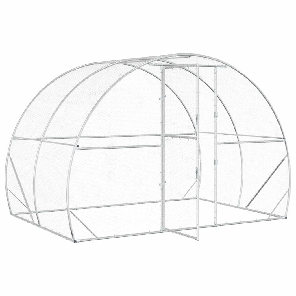 Pollaio Argento 200 x 300 x 200 cm Acciaio zincato 42042531