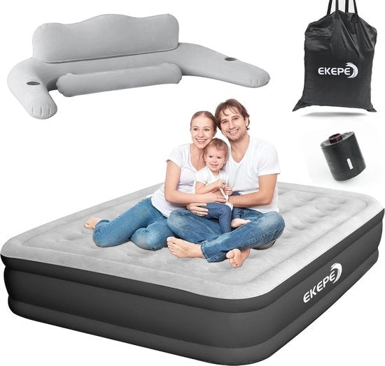 Matras aereazione autonoma con pompa elettrica - Comodo e Sostenibile per Campeggio e Vacanze
