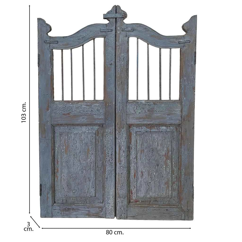 Porta in legno artigianale 80x3x103h cm